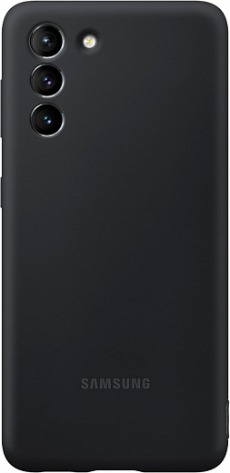 Чехол-накладка Silicone Cover для Samsung S21 (черный)